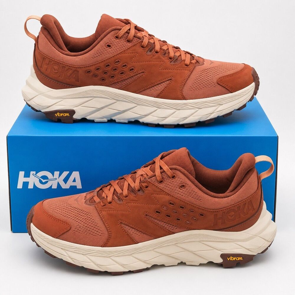 HOKA Anacapa Breeze Low Hiking Shoes Baked Clay Shortbread Men’s Size 12D - Picture 1 of 6